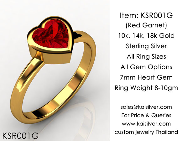 garnet wedding ring