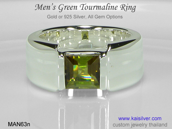 tourmaline ring for men